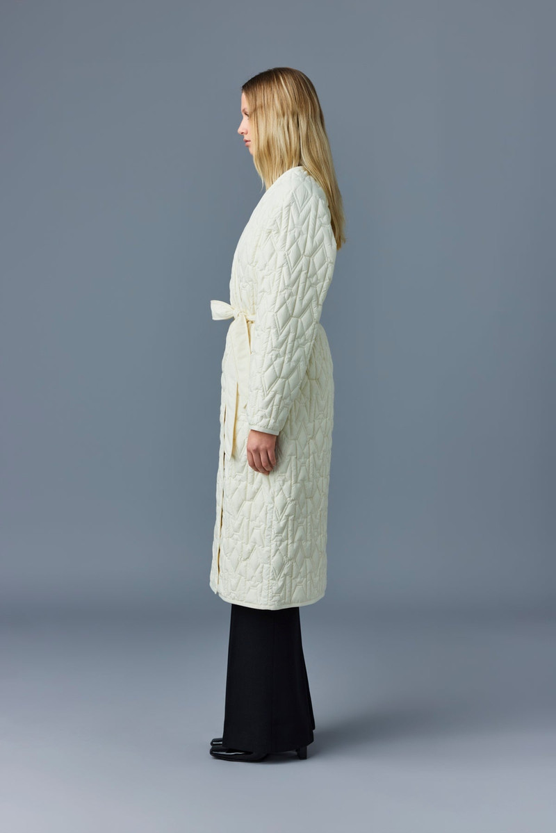 ESTRELLA Matte light down monogram coat 3