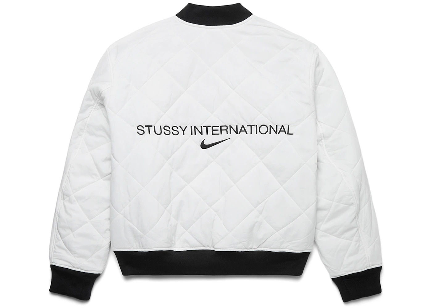 Stussy x Nike Reversible Varsity Jacket Black/Sail - 4