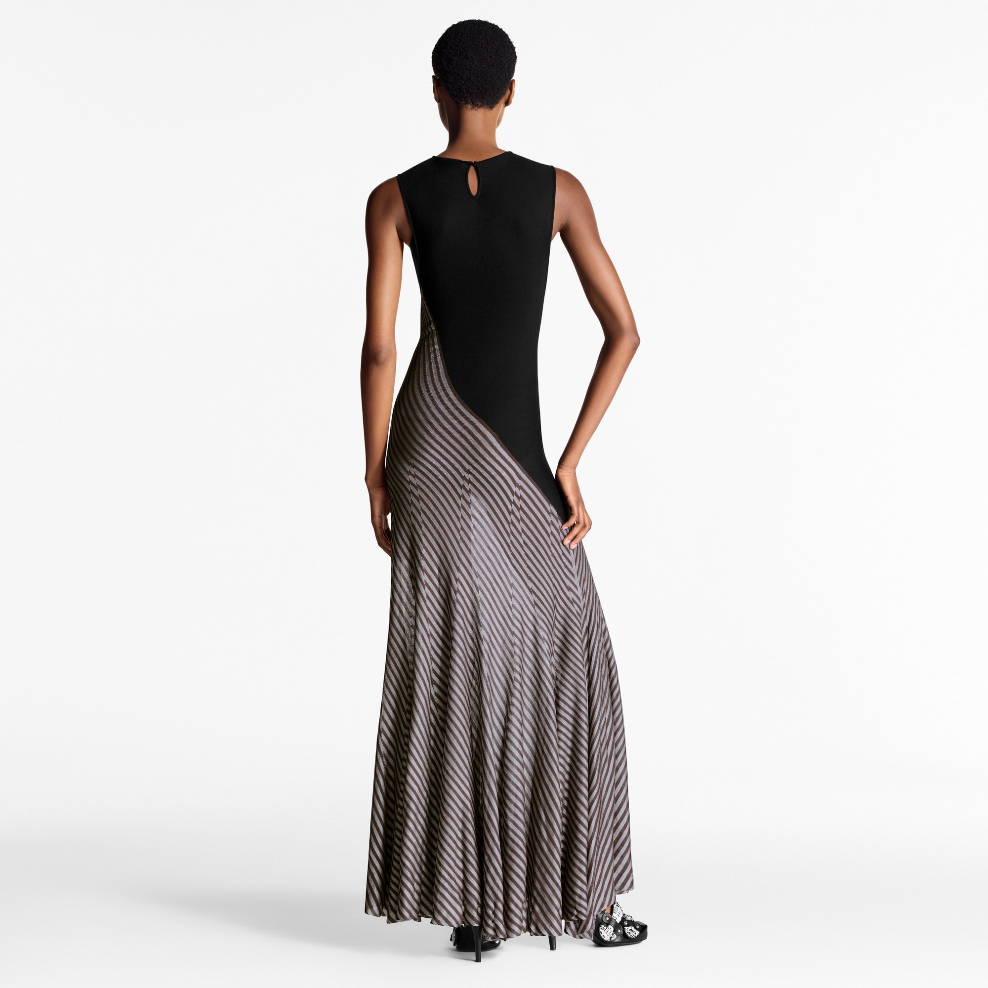 Striped Side-Tie Dress - 3