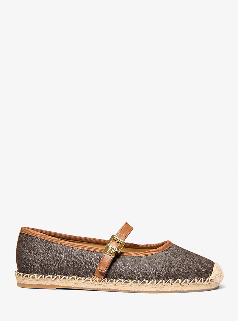 MICHAEL KORS Lynn Signature Logo Ballet Espadrille outlook