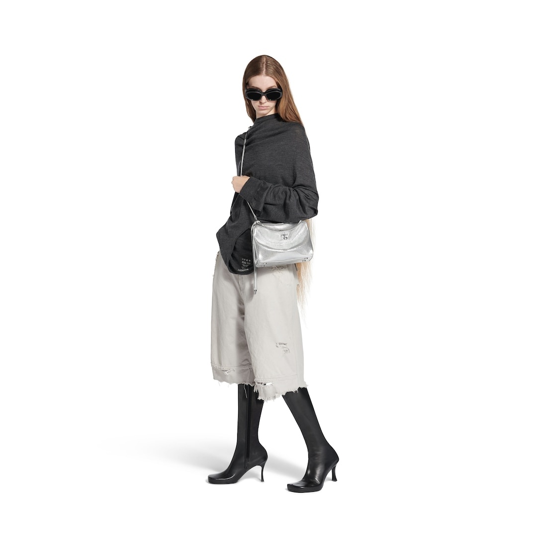 Women's Rodeo Handbag Mini  in Silver - 7