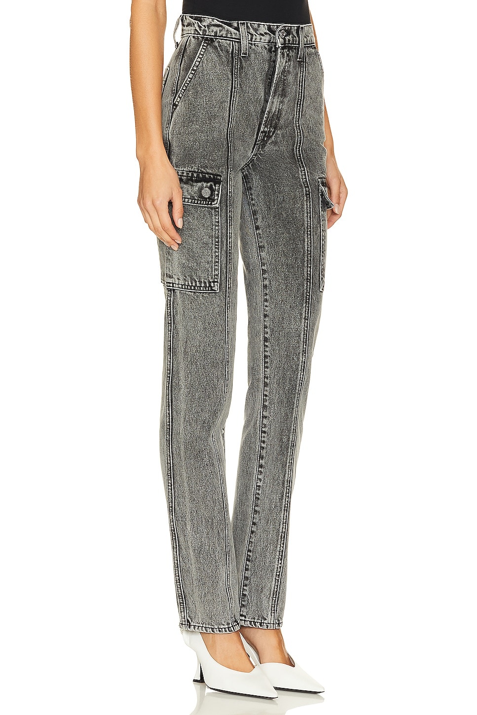 Harper High Rise Slim Cargo - 2