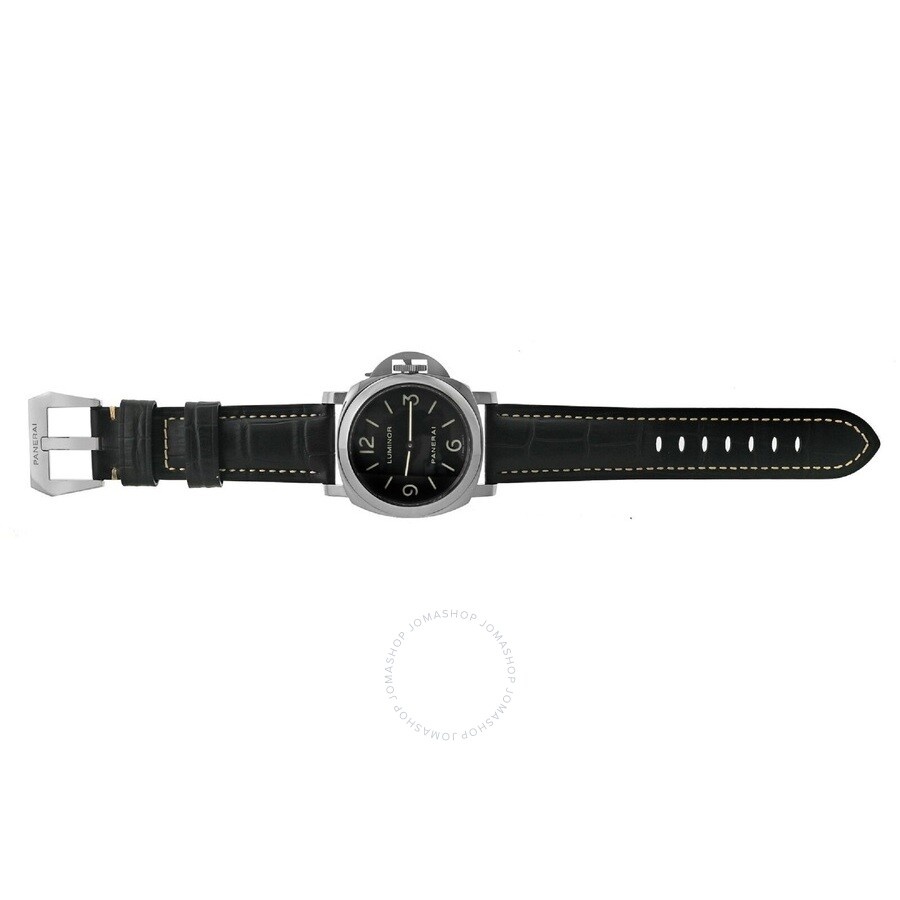 Pre-owned Panerai Luminor Base Black Dial Men's Watch PAM00112 - 4