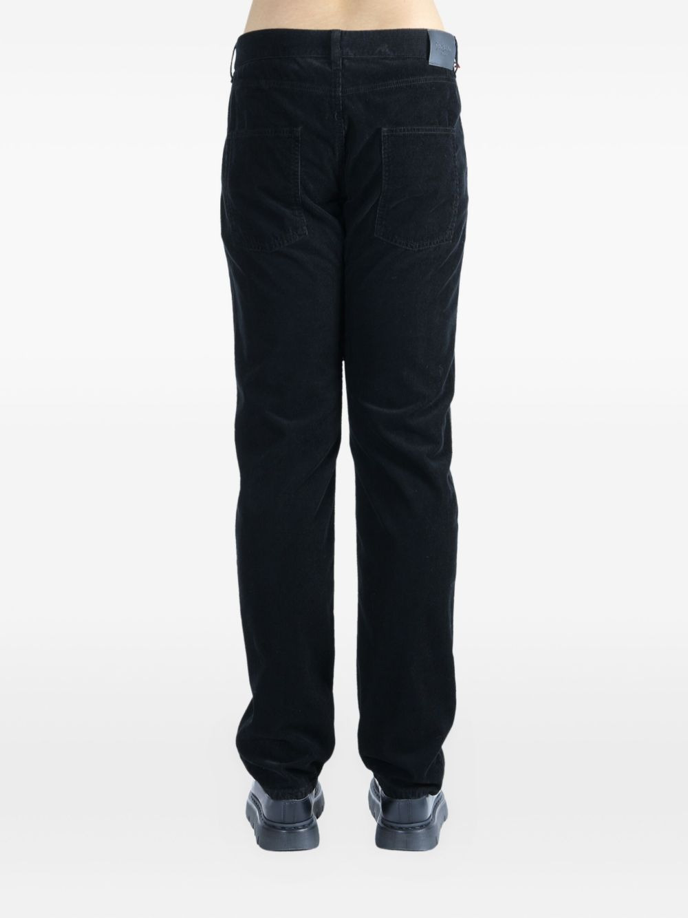corduroy straight-leg trousers - 4