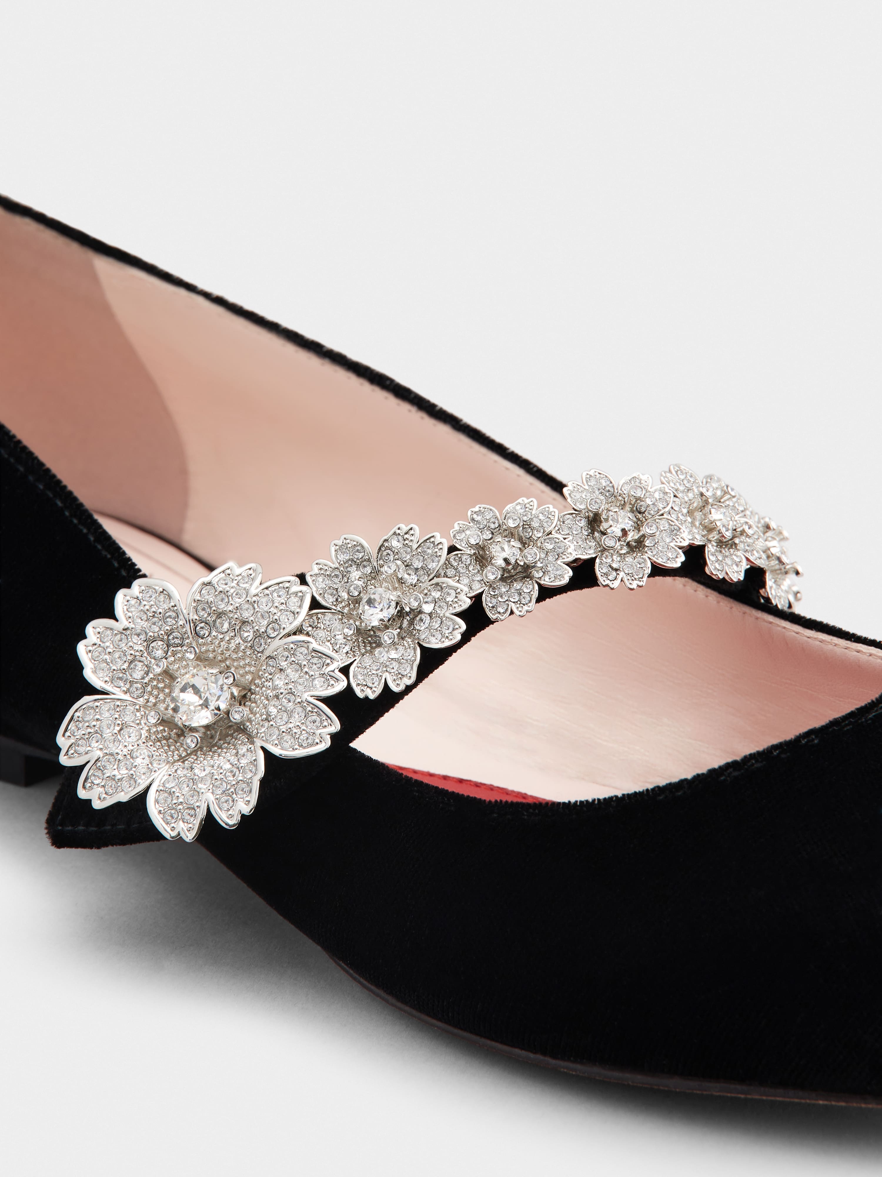 Bouquet Flower Babies Ballerinas in Velvet - 3