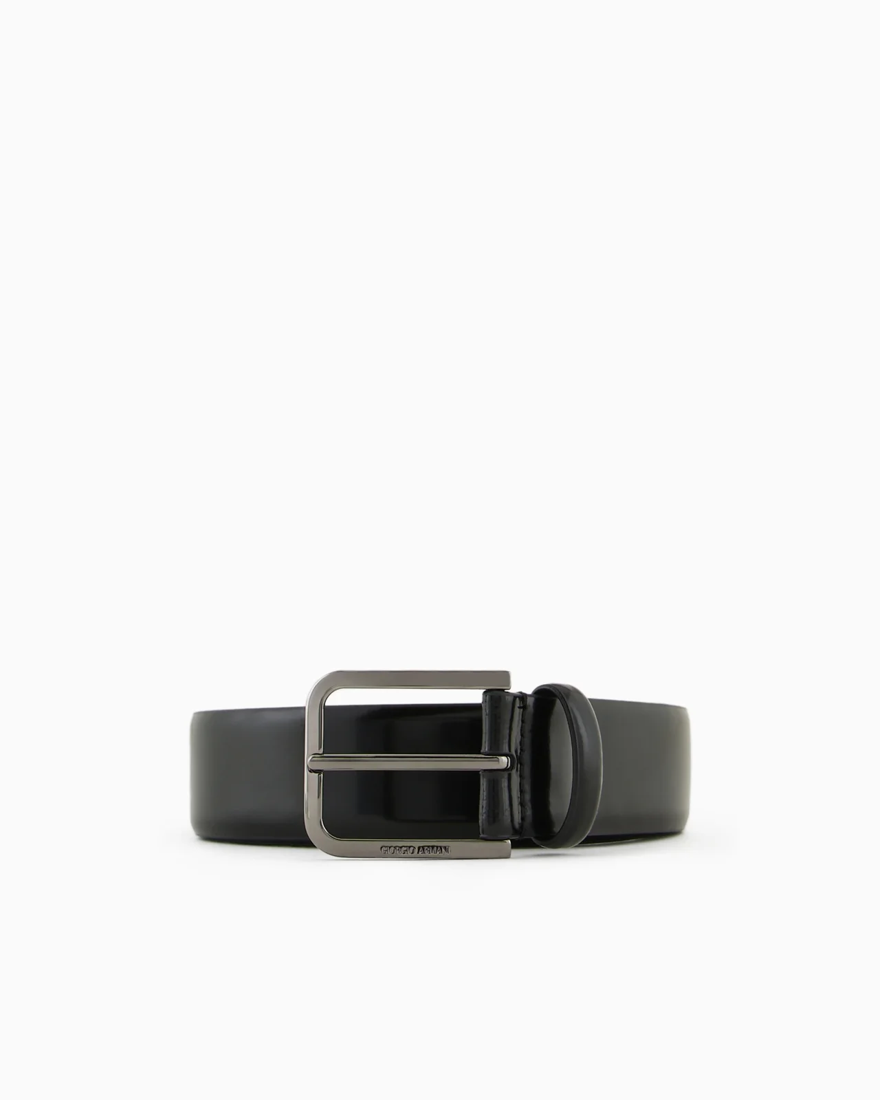 Brushed leather belt - 1
