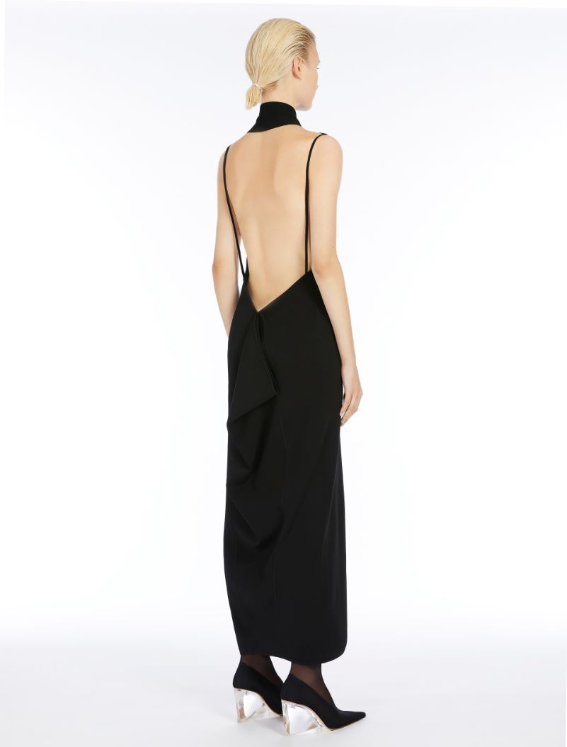 Fitted dress in stretch viscose - RUNWAY - 4