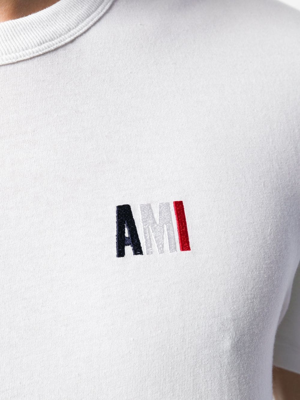 logo-embroidered crew neck T-shirt - 7