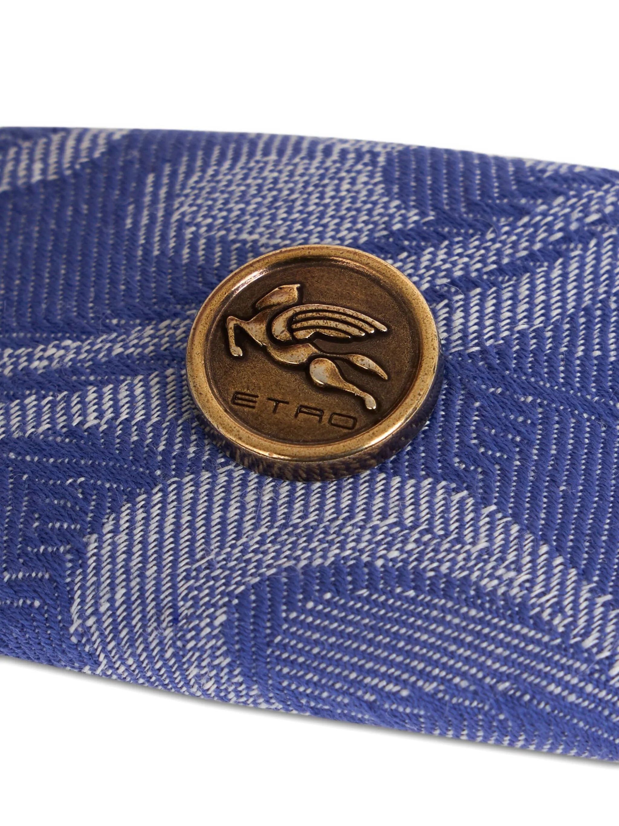 Jacquard Denim Hair Clip - 3