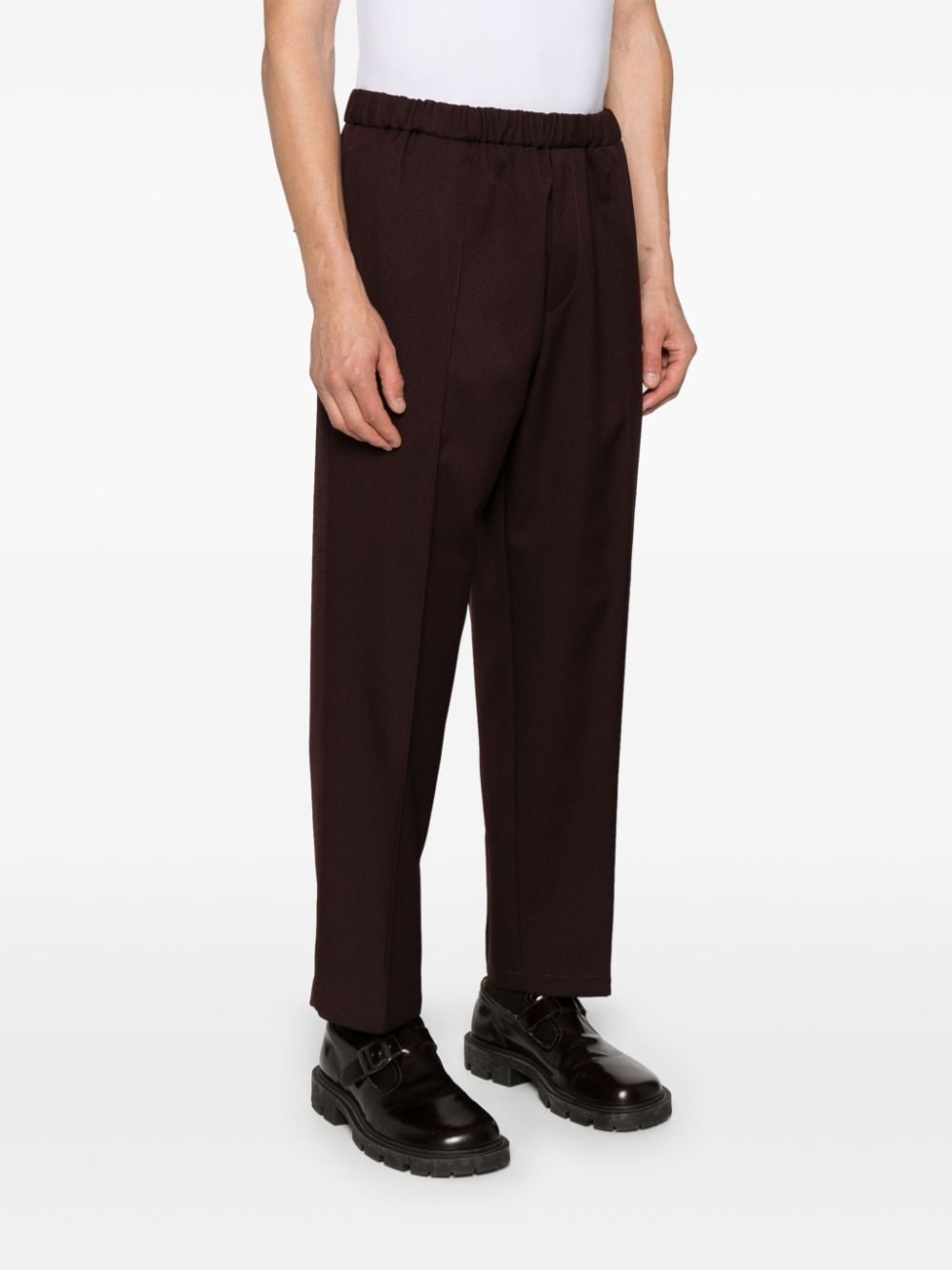 Jil Sander elasticated-waist straight-leg trousers | REVERSIBLE