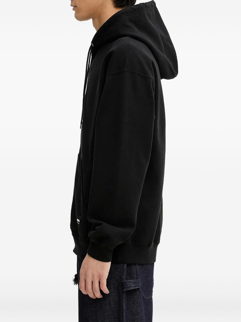 zip-front logo-print hoodie - 3