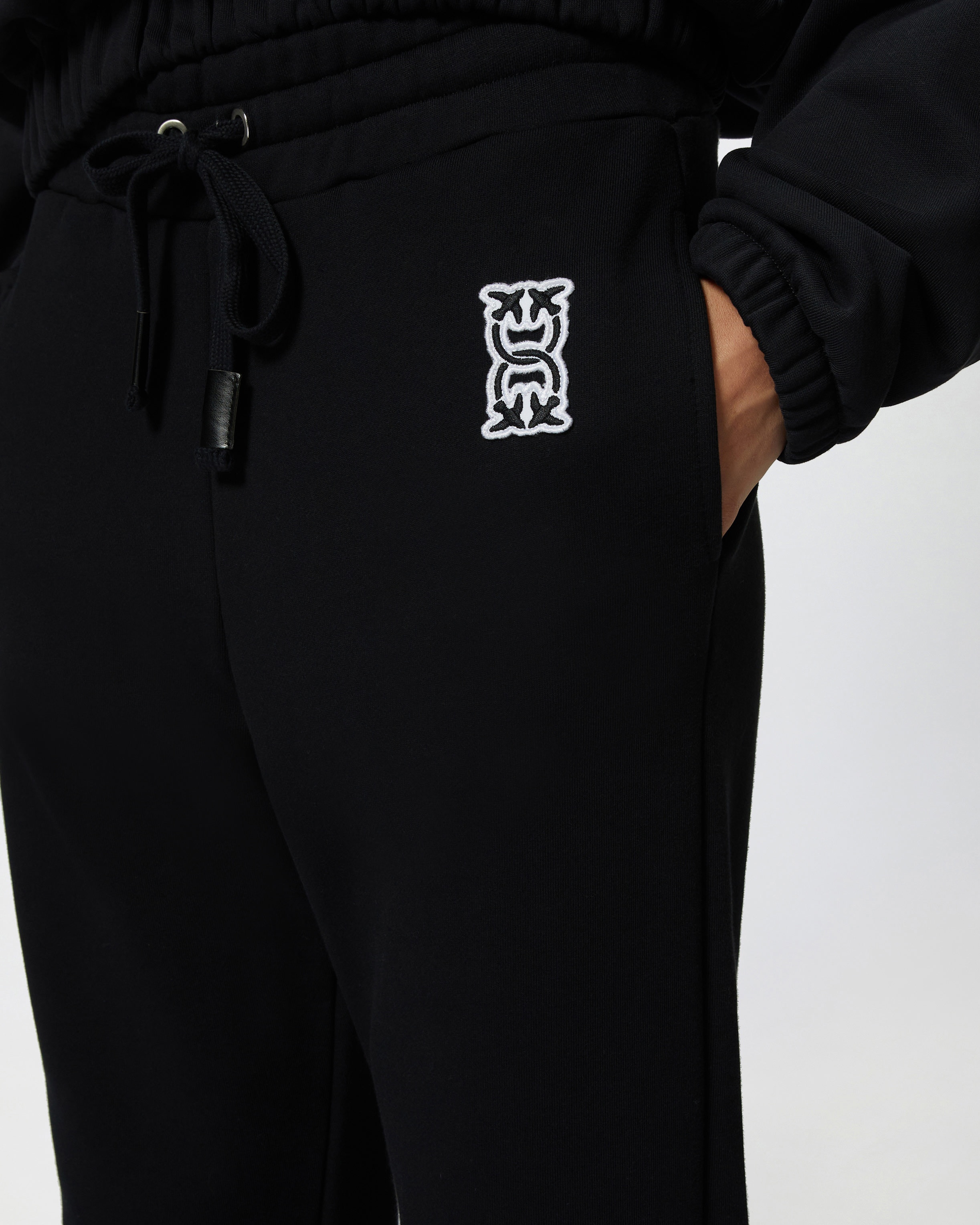 SPORTY JOGGERS WITH LOGO PATCH - 5
