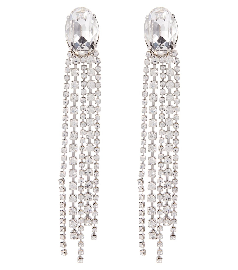 Crystal-embellished earrings - 1