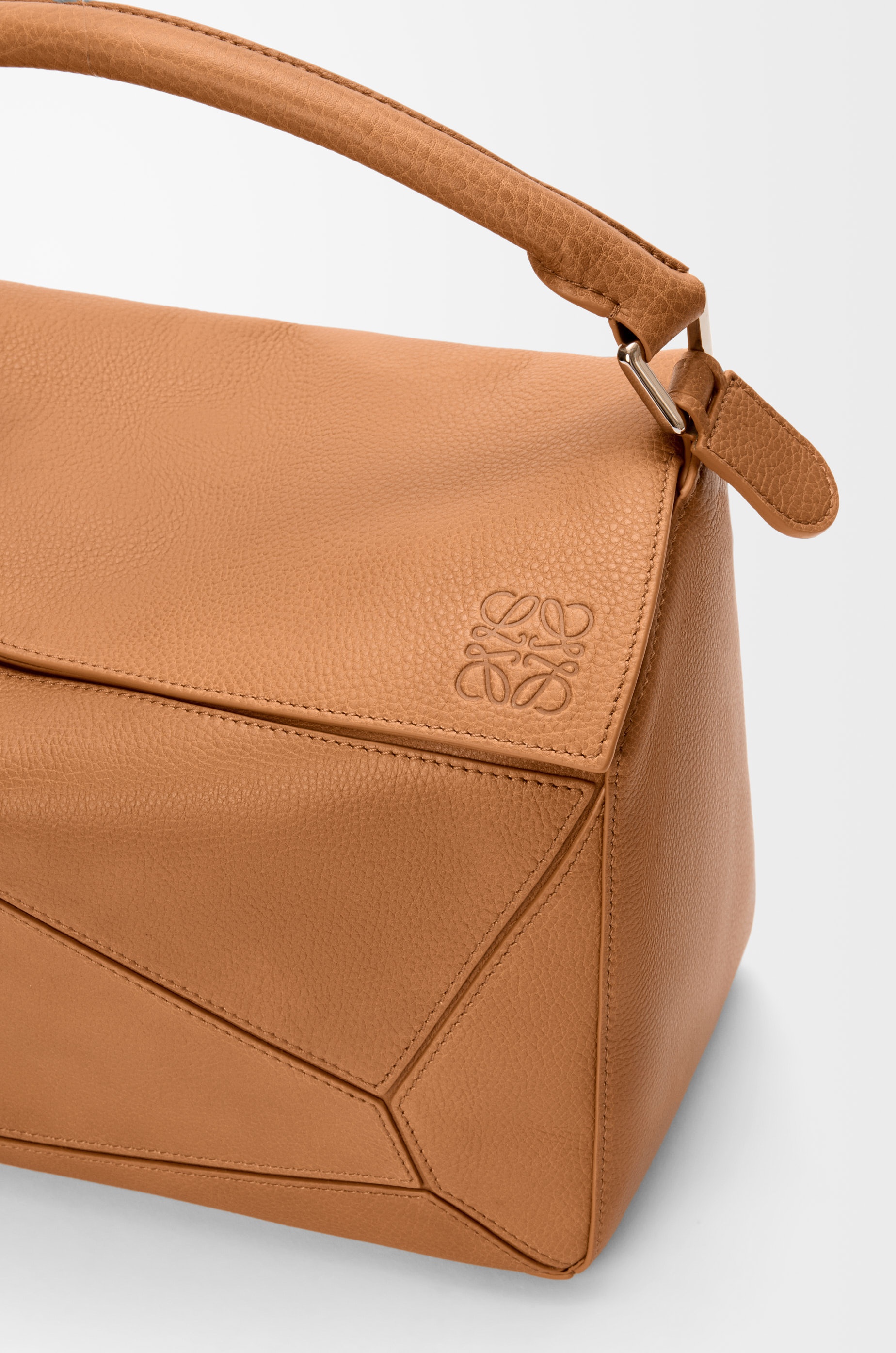 Large Puzzle bag in supple grained calfskin - 10