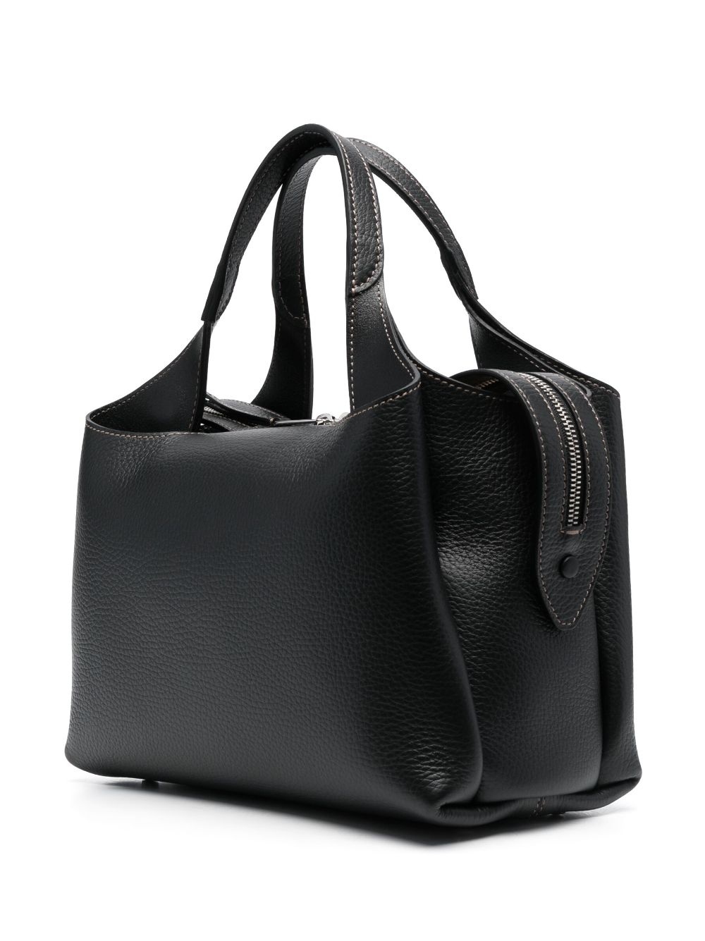 medium Boston leather tote bag - 3