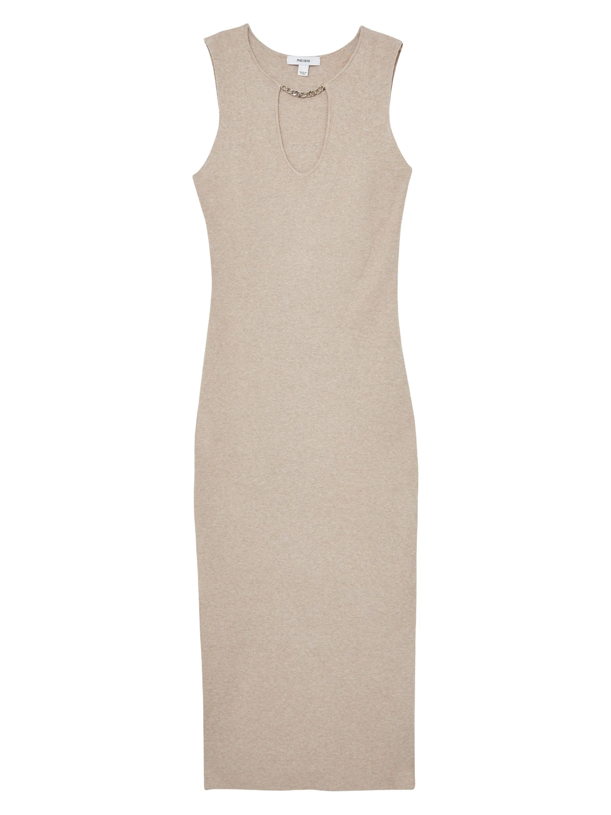 Women's Nola Sleeveless Knit Midi-Dress - Neutral - 1