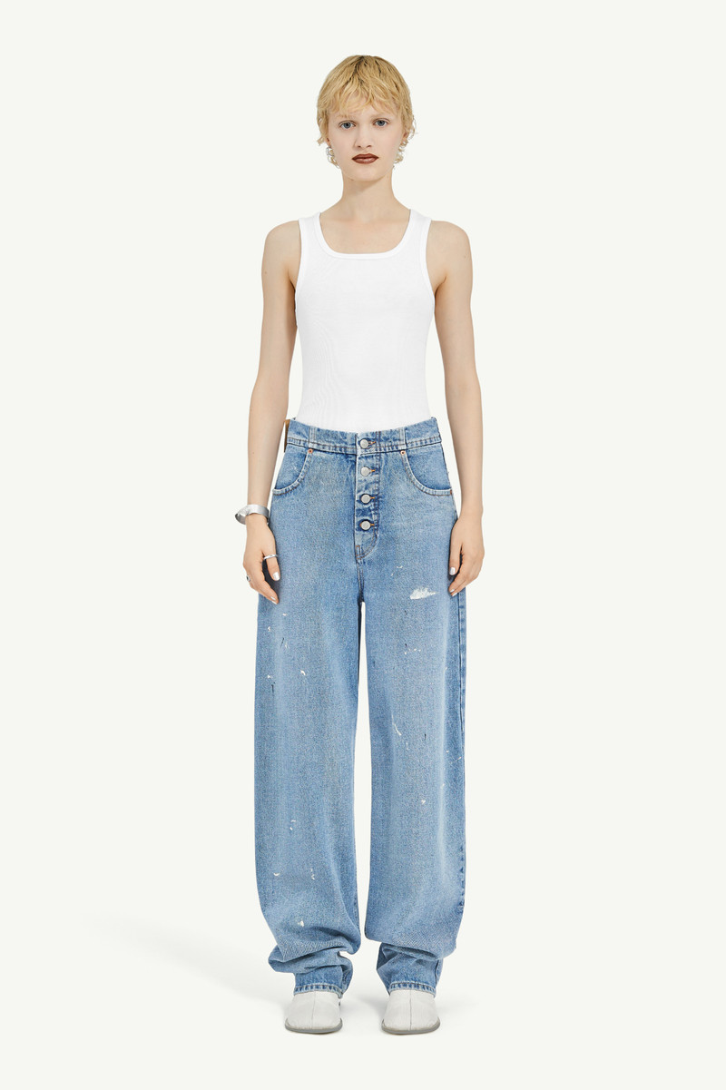 Loose Fit Denim Trousers 2