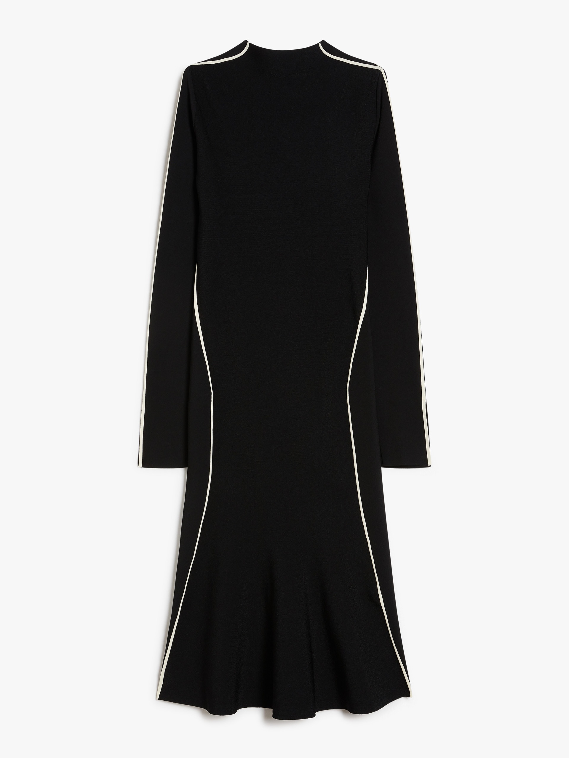 OPEROSO Viscose crêpe blend knit fitted dress - 1