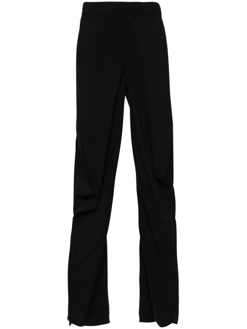 wool tapered trousers - 1