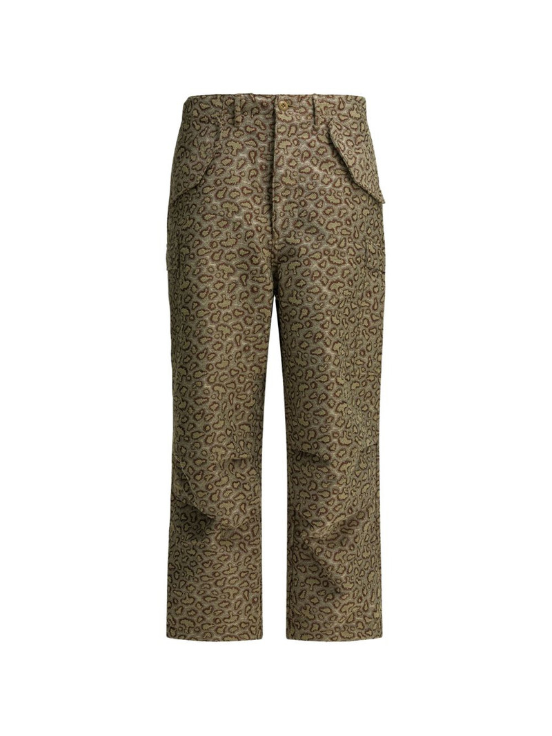 cargo animal-print trousers 1