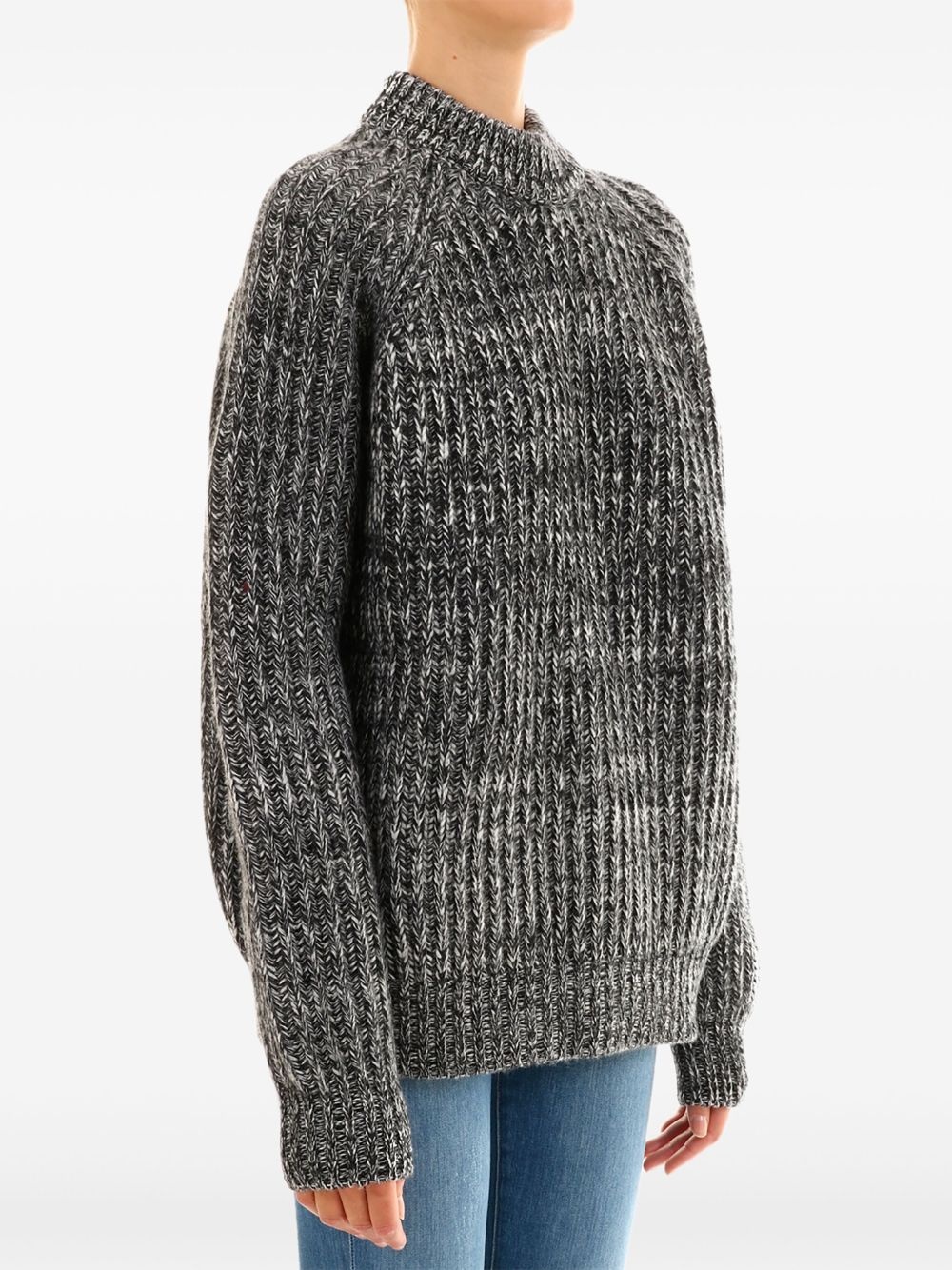 mélange-effect sweater - 4