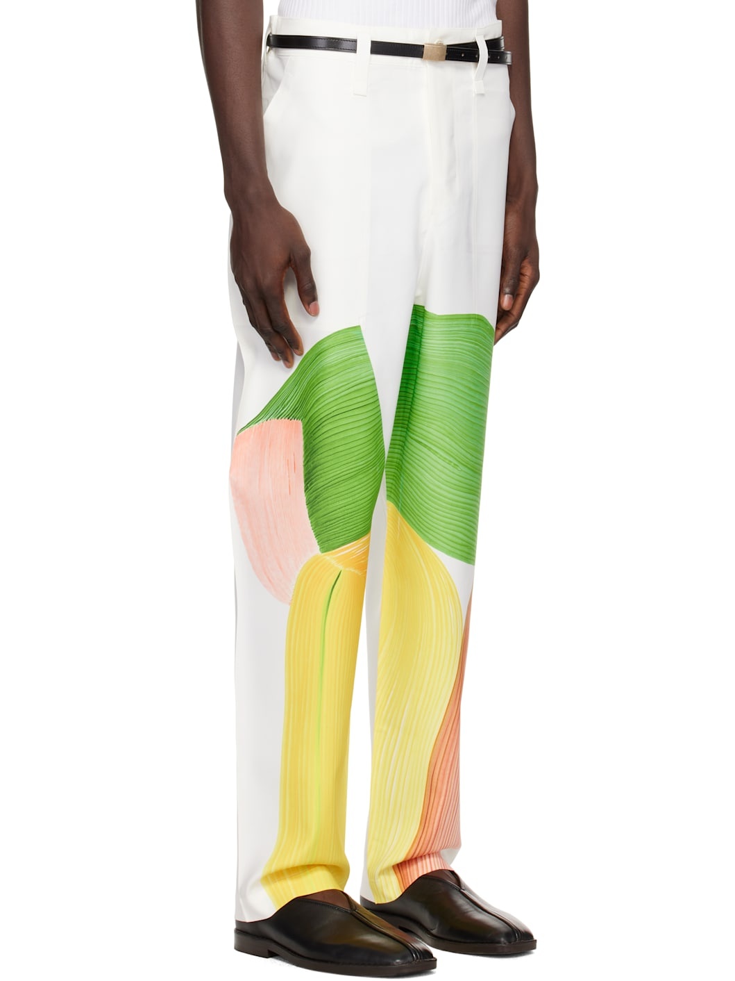 White Ronan Bouroullec Edition Drawing Press Trousers - 2