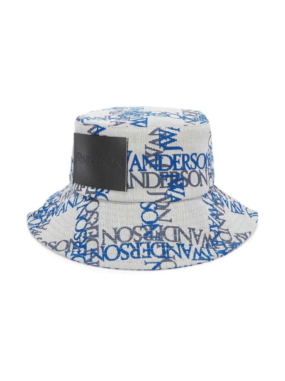 asymmetric logo-print bucket hat - 3