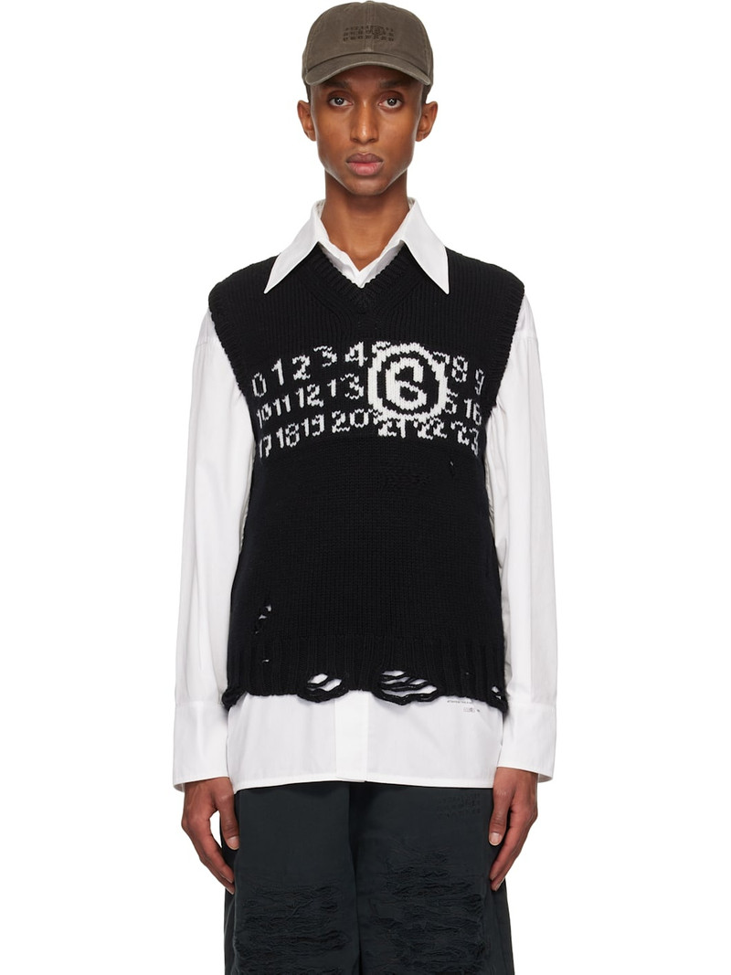 Black Numeric Vest 1