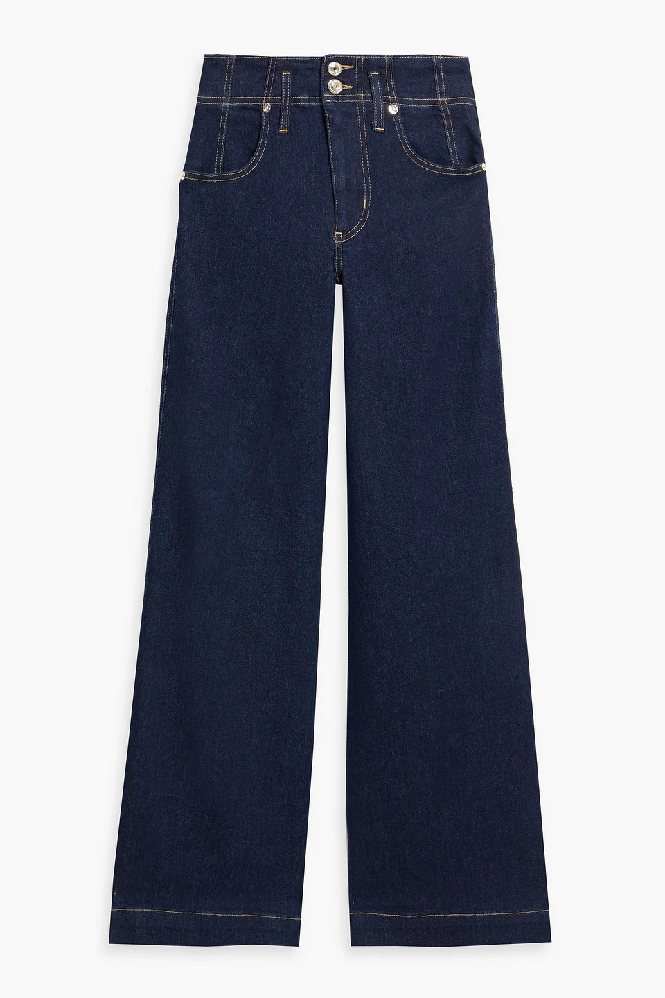 The Seamed high-rise wide-leg jeans - 1