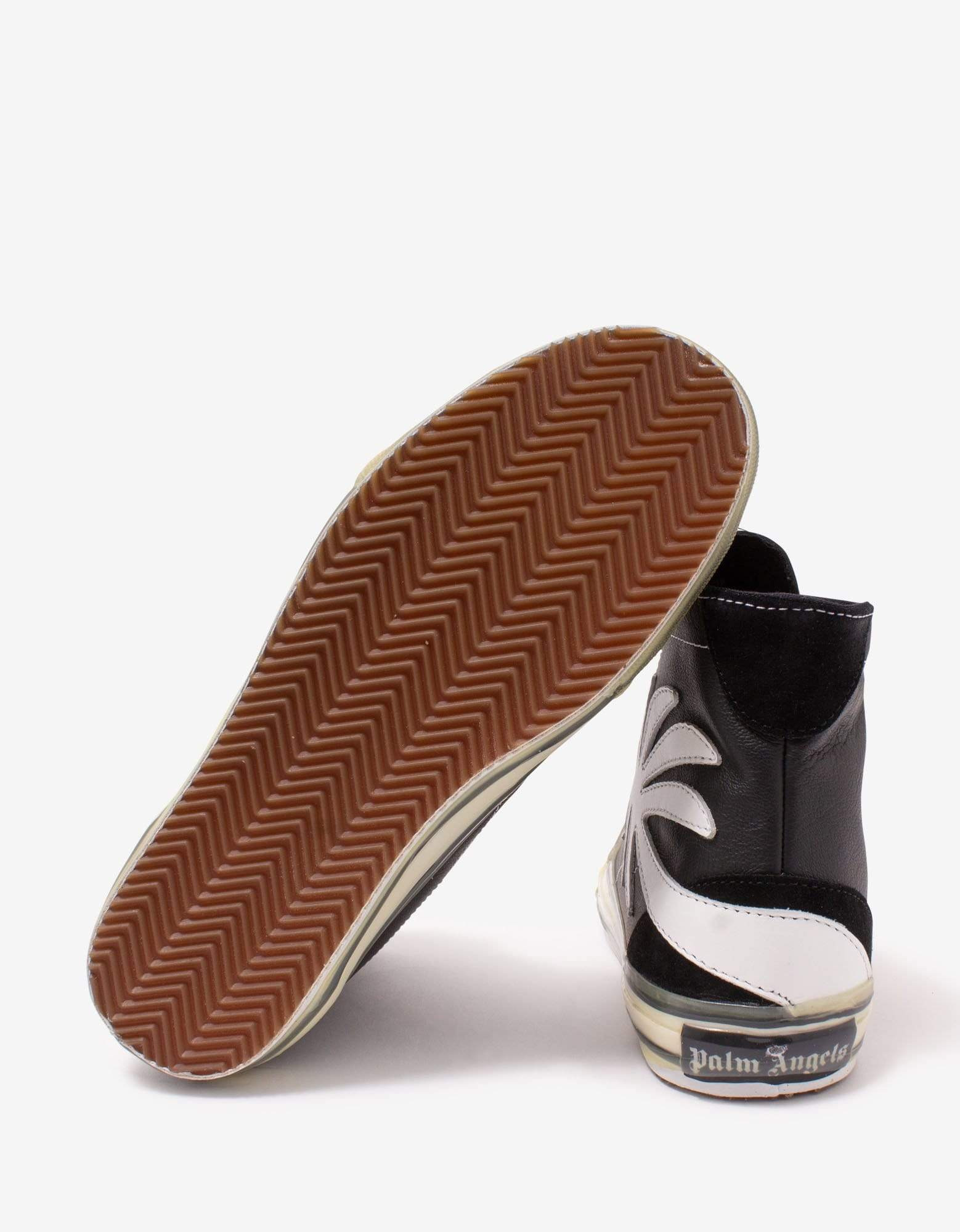 Palm Angels Black Palm Tree High Top Trainers - 5