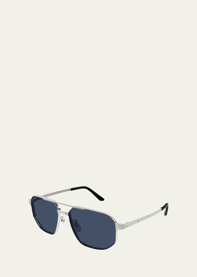 Cartier Men's CT0462S Metal Aviator Sunglasses outlook