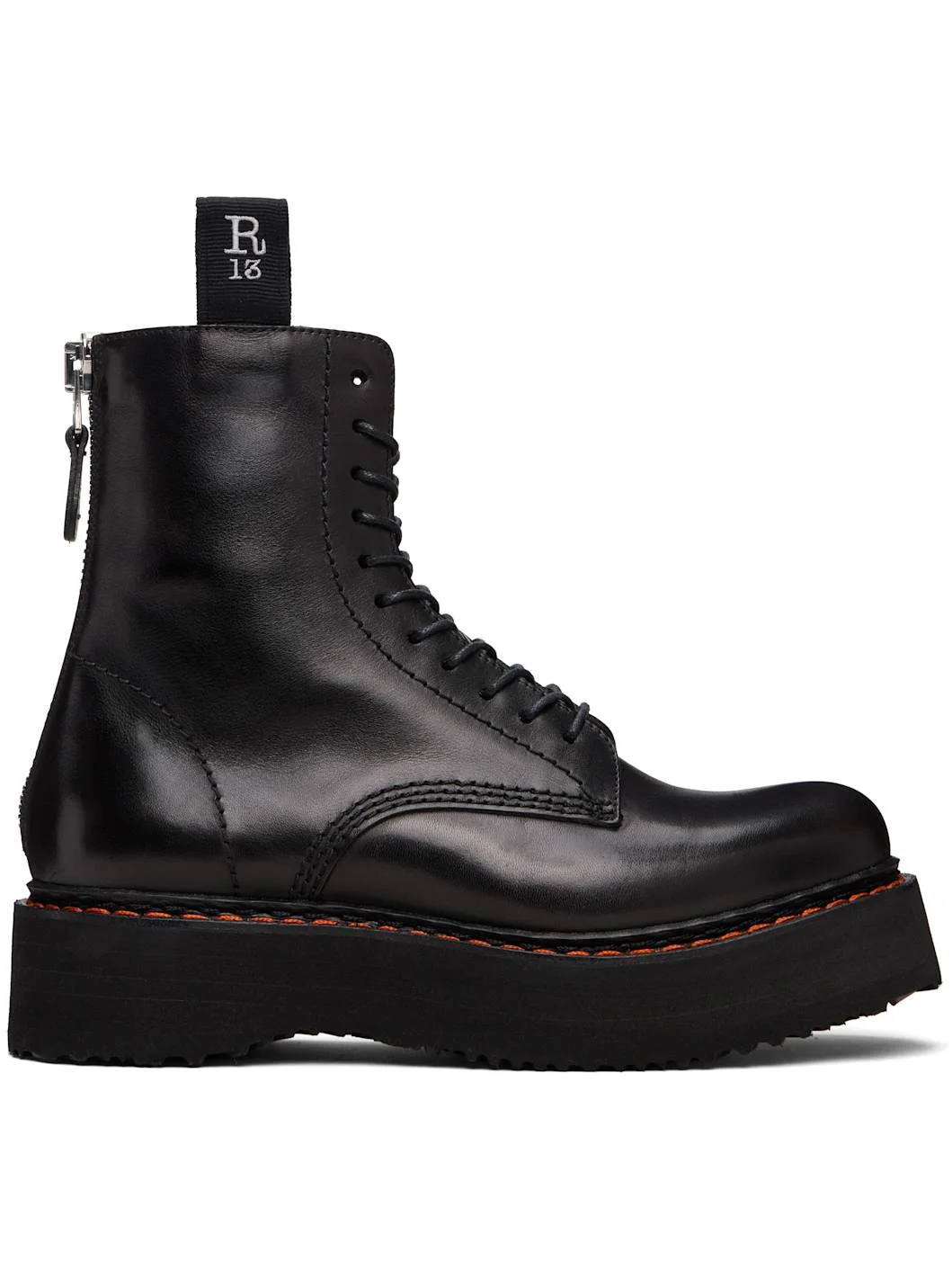 Black Single Stack Boots - 1