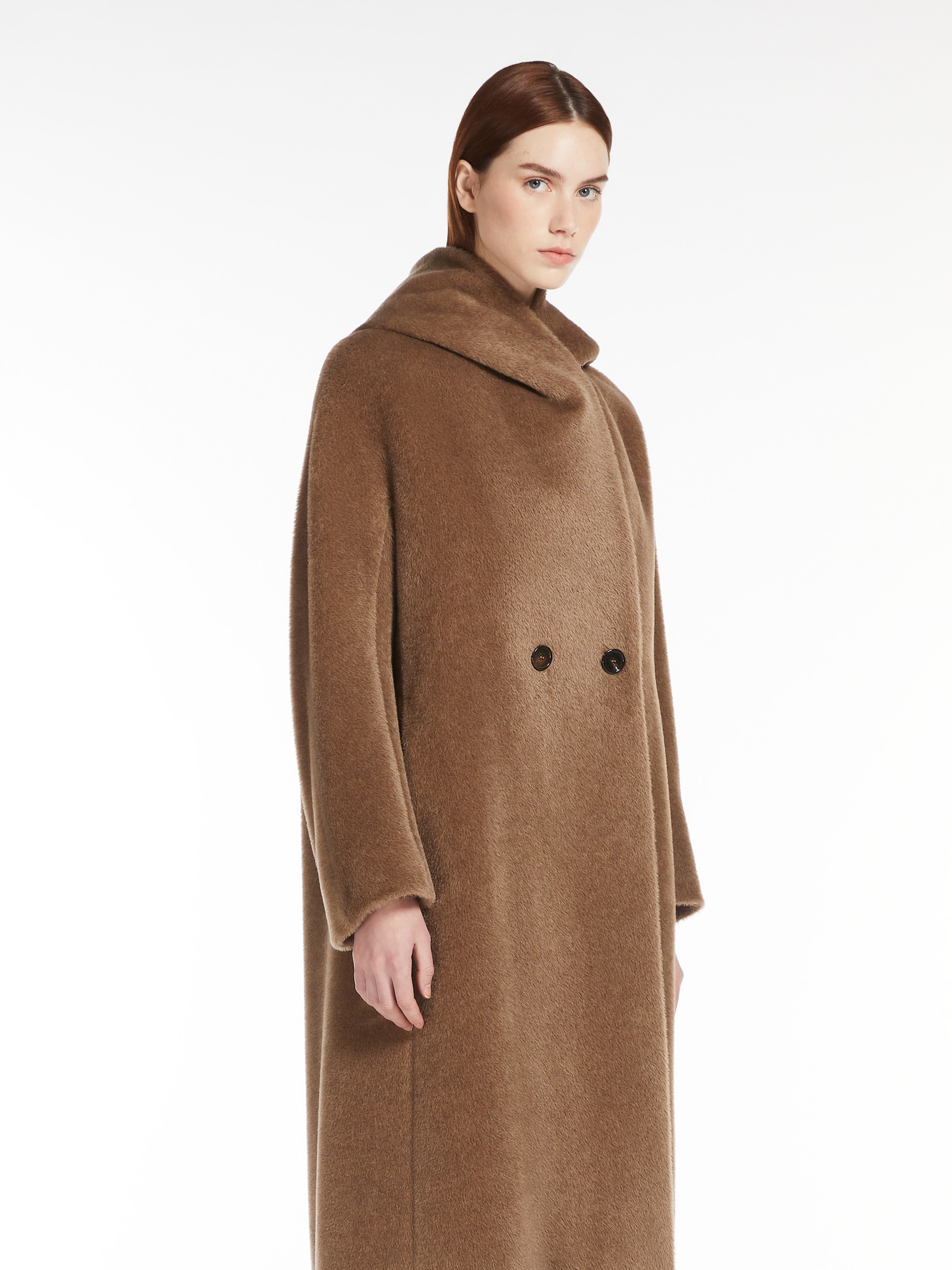 ELIANA Alpaca and wool coat with belt - 5