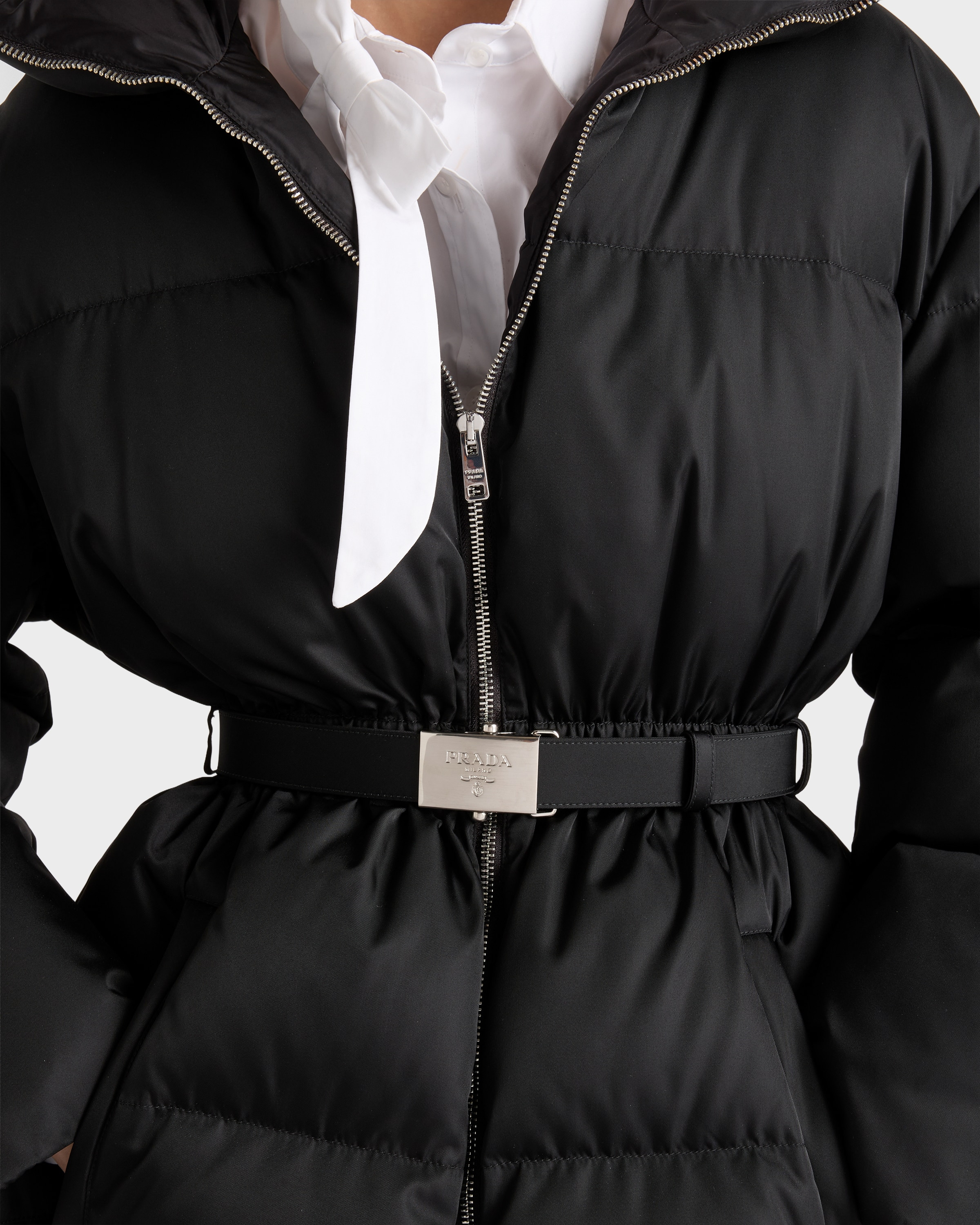 Re-Nylon hooded down jacket - 3