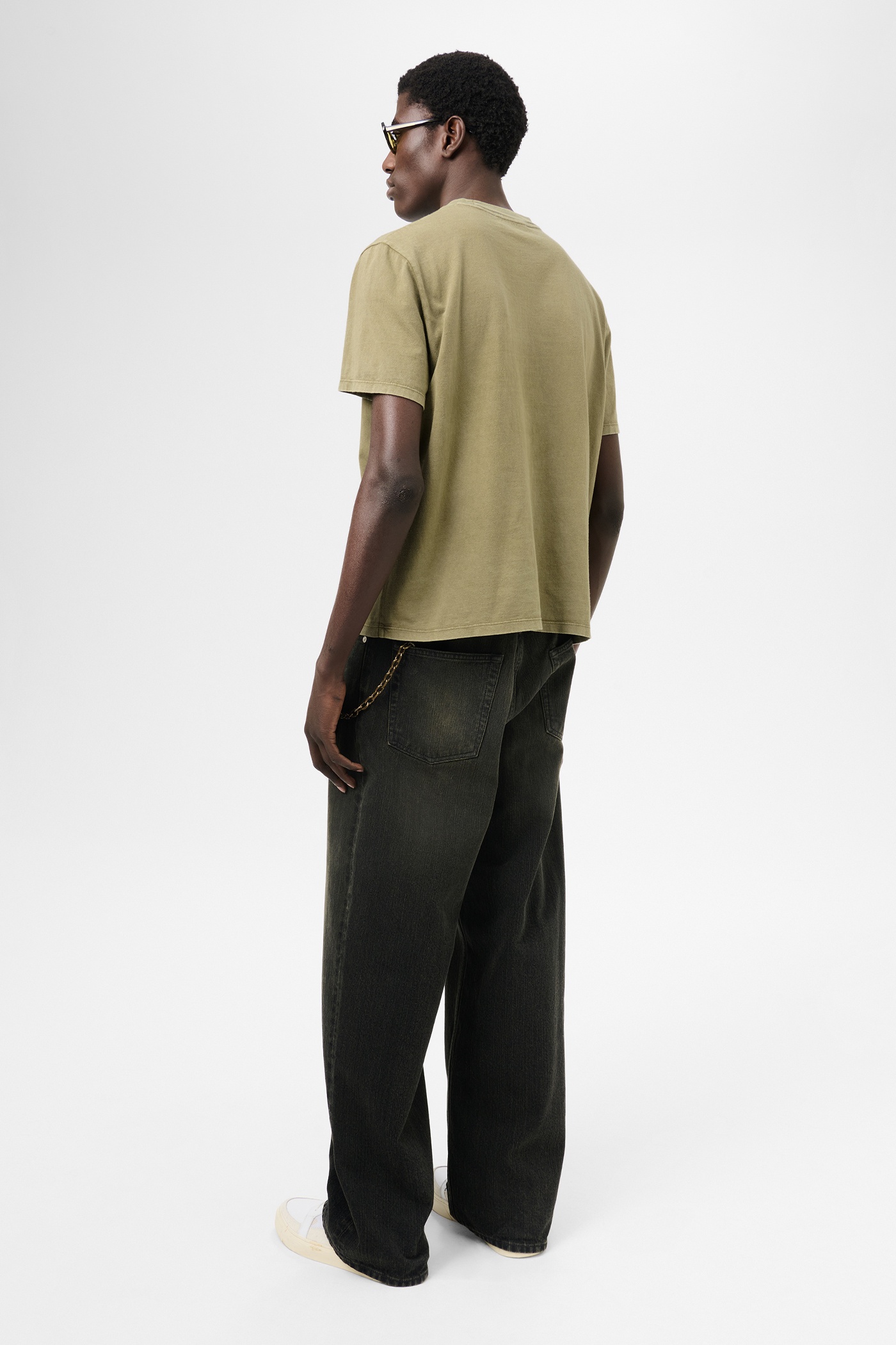Our Legacy Box T-shirt Cavalry Olive Legacy Jersey | REVERSIBLE