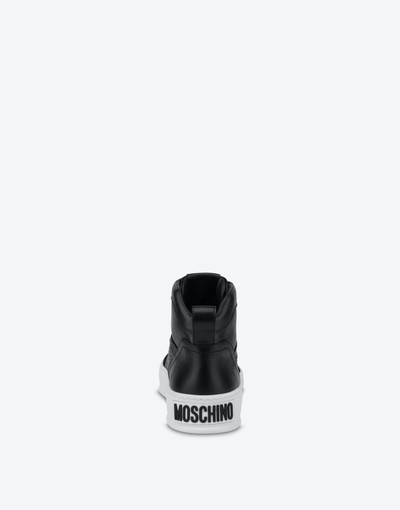 Moschino BUMPS & STRIPES HIGH-TOP SNEAKERS outlook