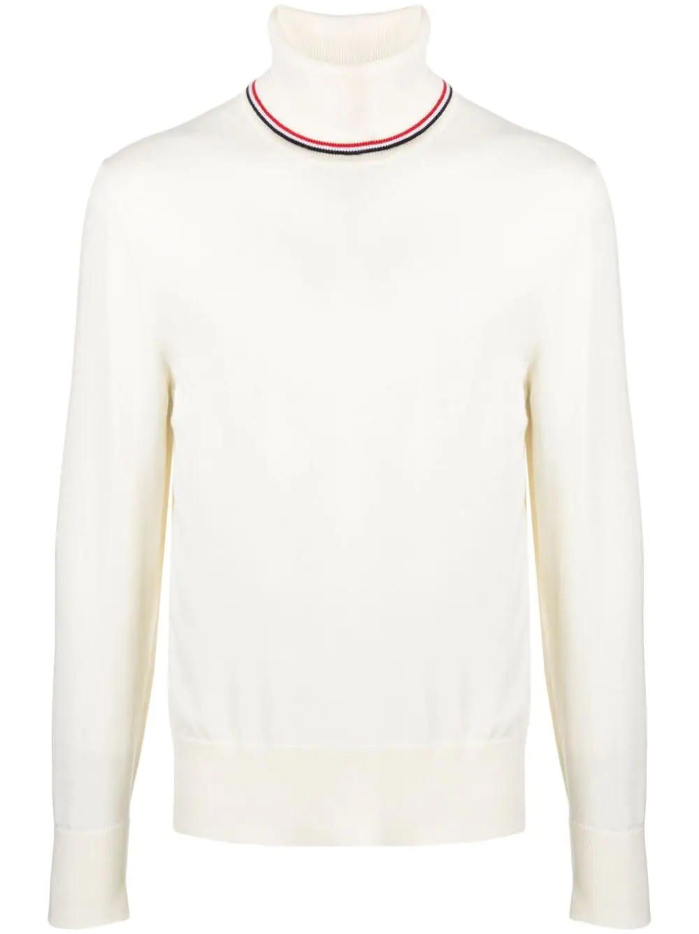 logo-patch turtleneck jumper - 1