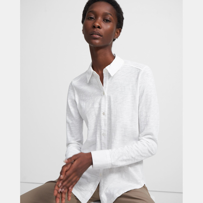 Theory Button Up Shirt in Organic Cotton outlook
