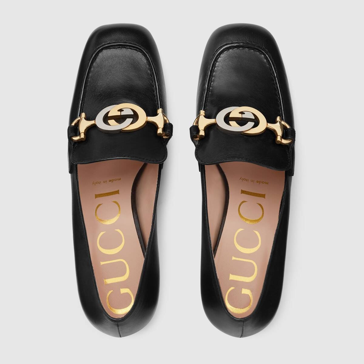 Gucci Zumi leather mid-heel loafer - 3