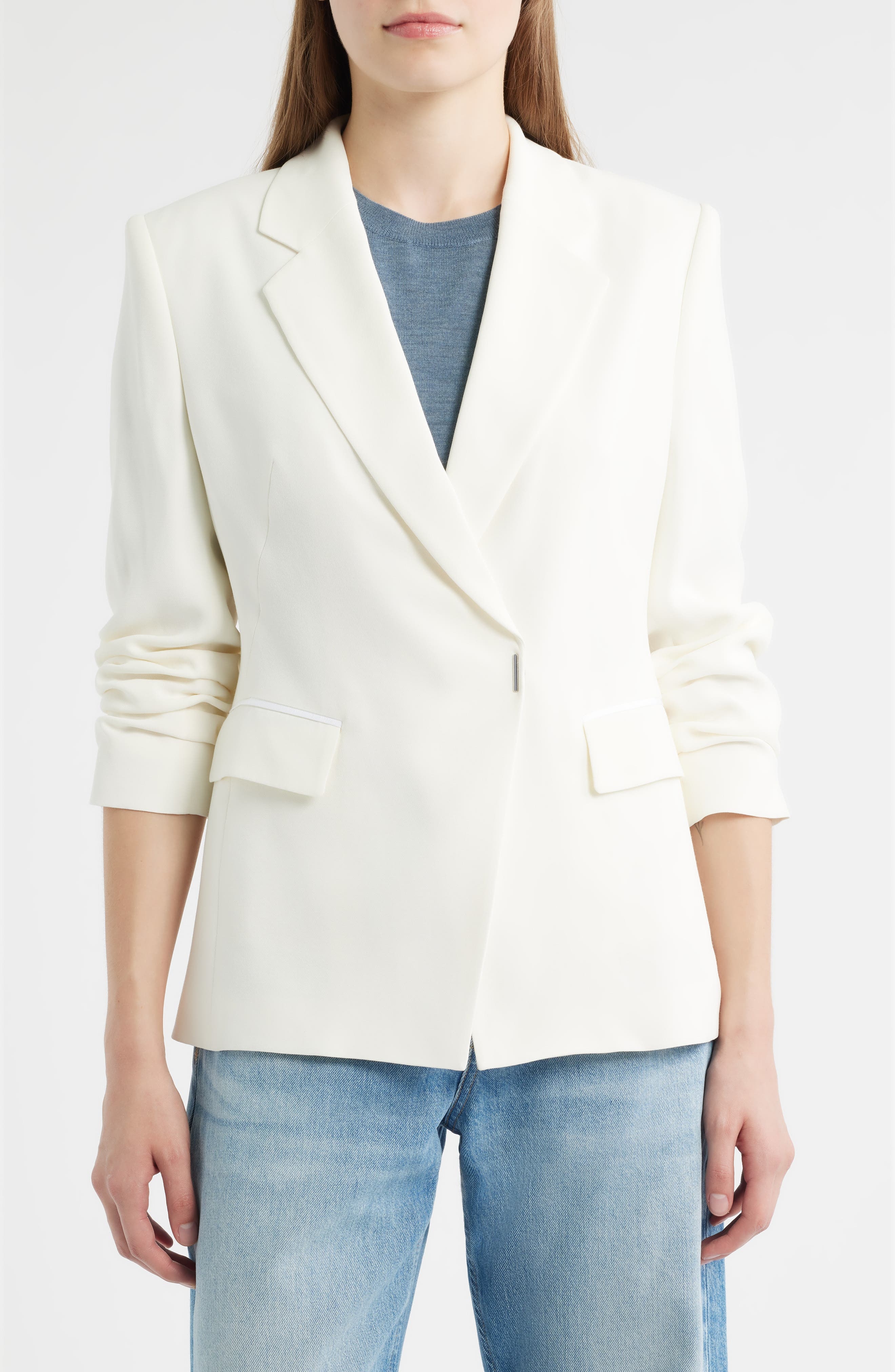 BOSS Jia Jacket in Soft Cream at Nordstrom - 4