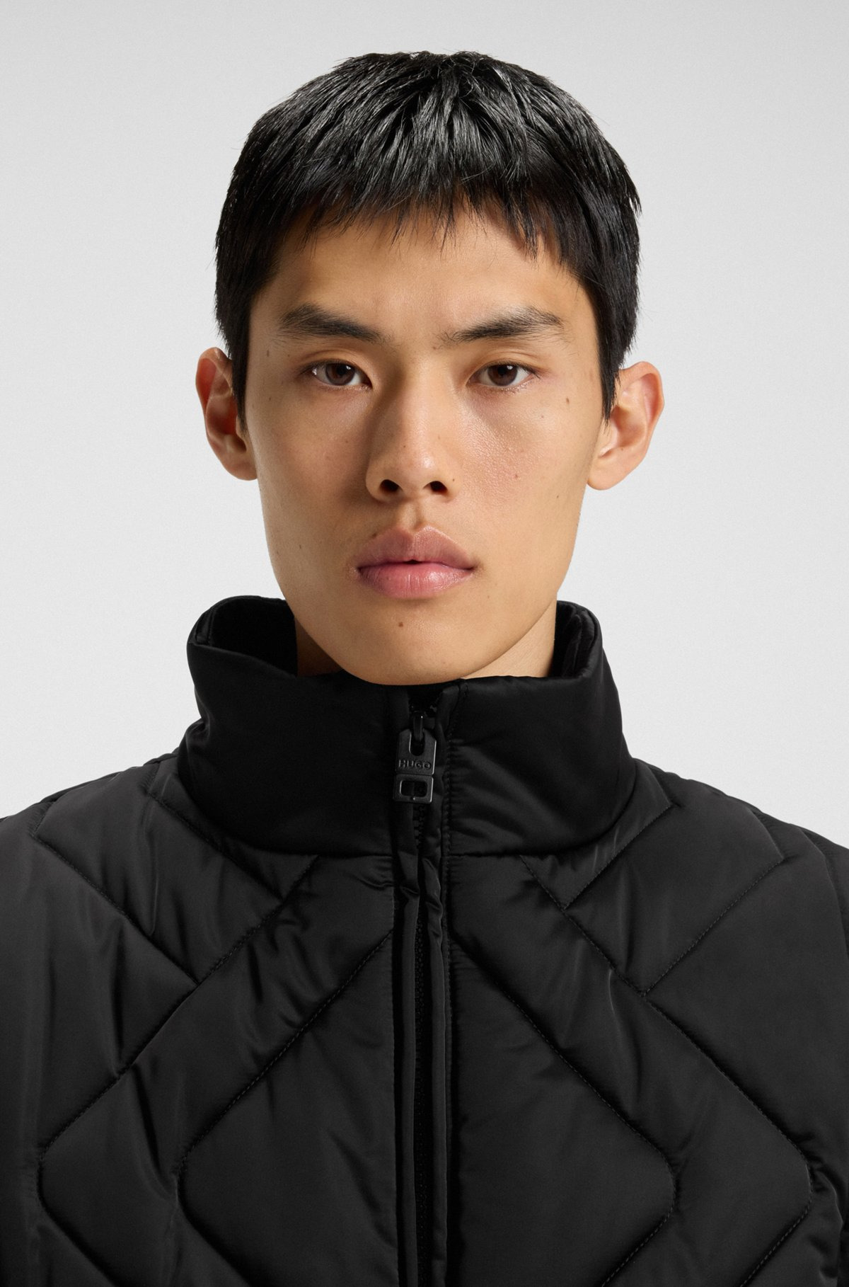 WATER-REPELLENT JACKET IN QUILTED SATIN - 5
