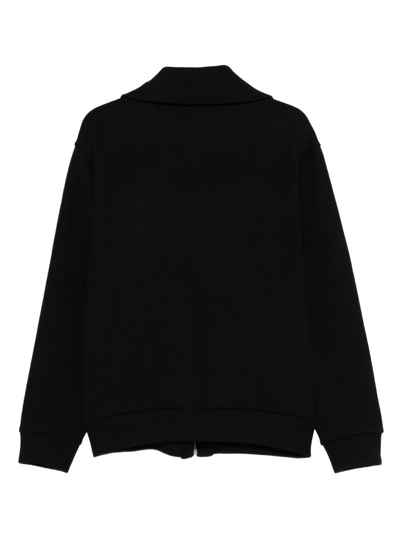 BARENA zip-front high-neck jacket outlook