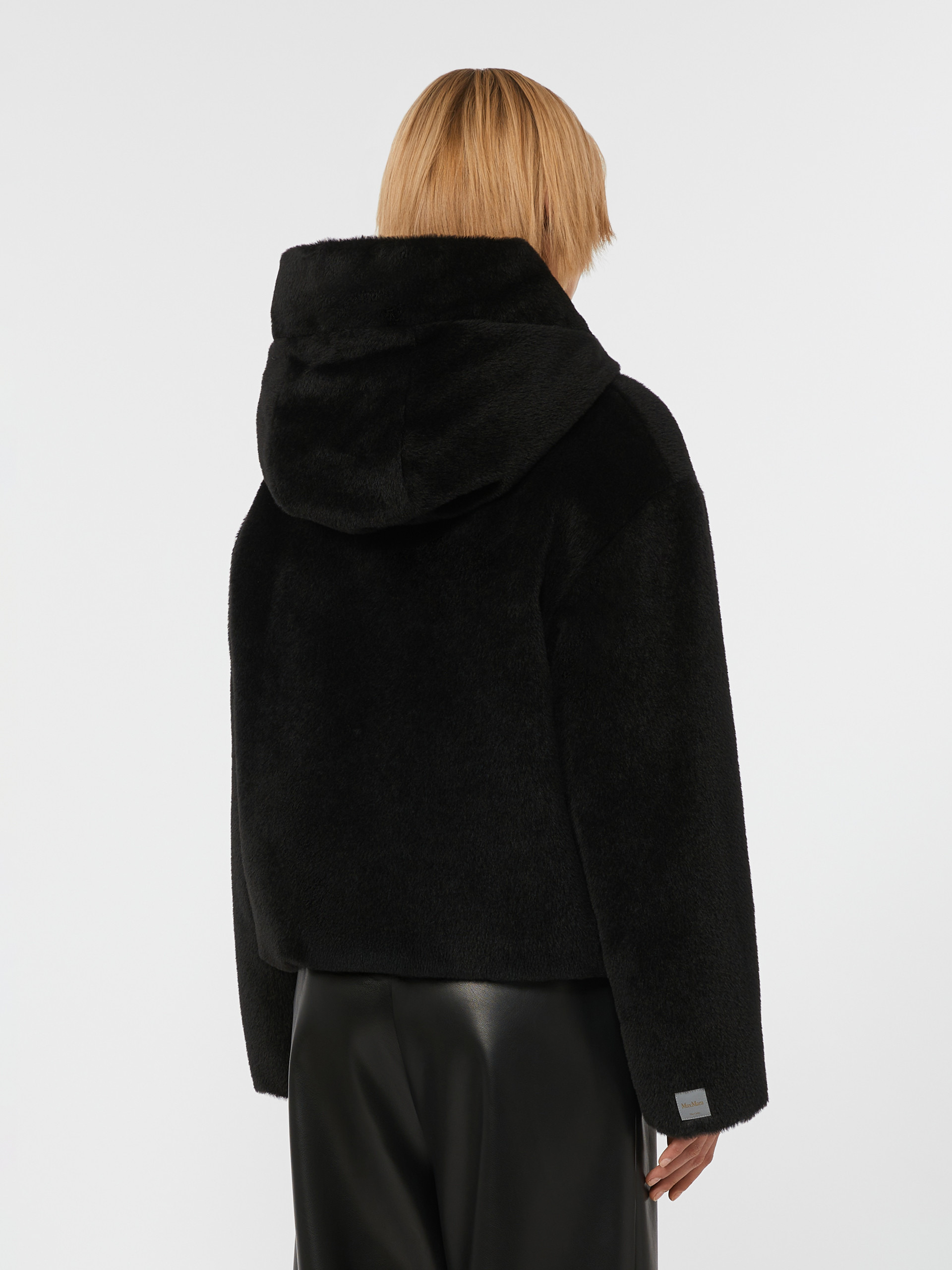 OLLY Short, reversible alpaca and wool padded jacket - 4