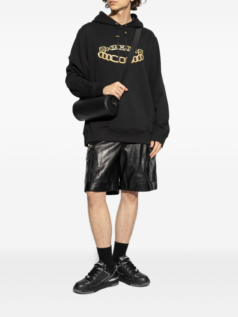 Balmain logo-print hoodie outlook