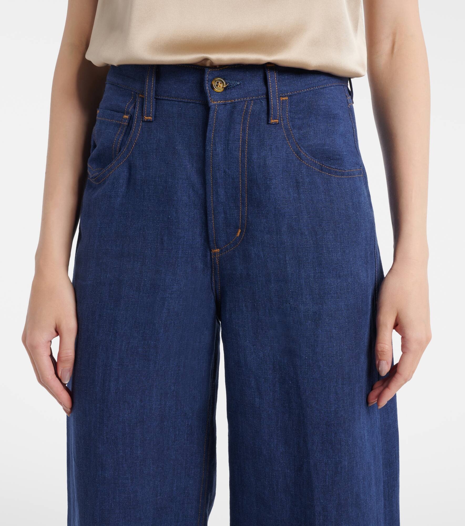 x Argent Ayla mid-rise wide-leg jeans - 4