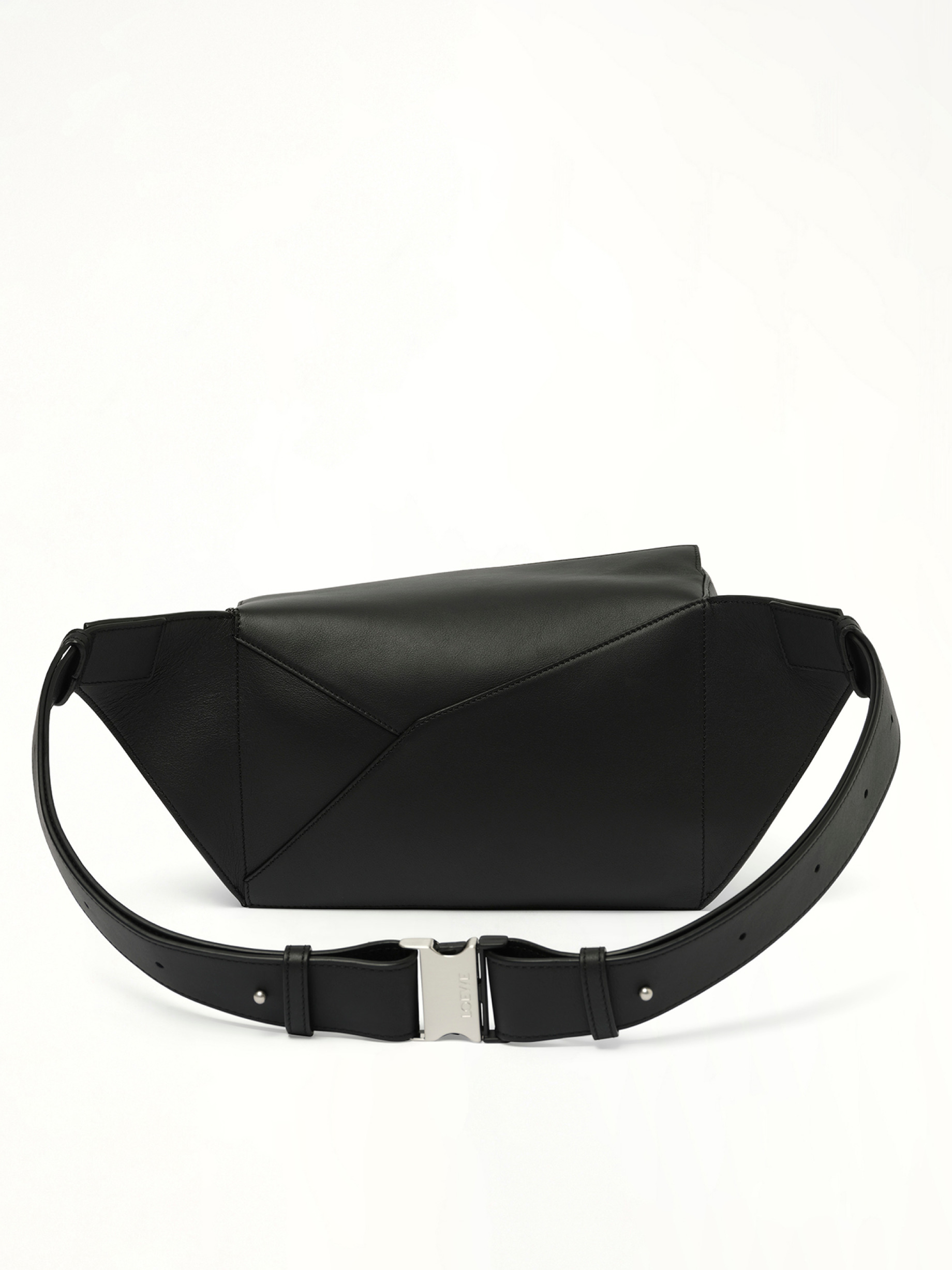 Puzzle Edge Small Bumbag in Black - 6