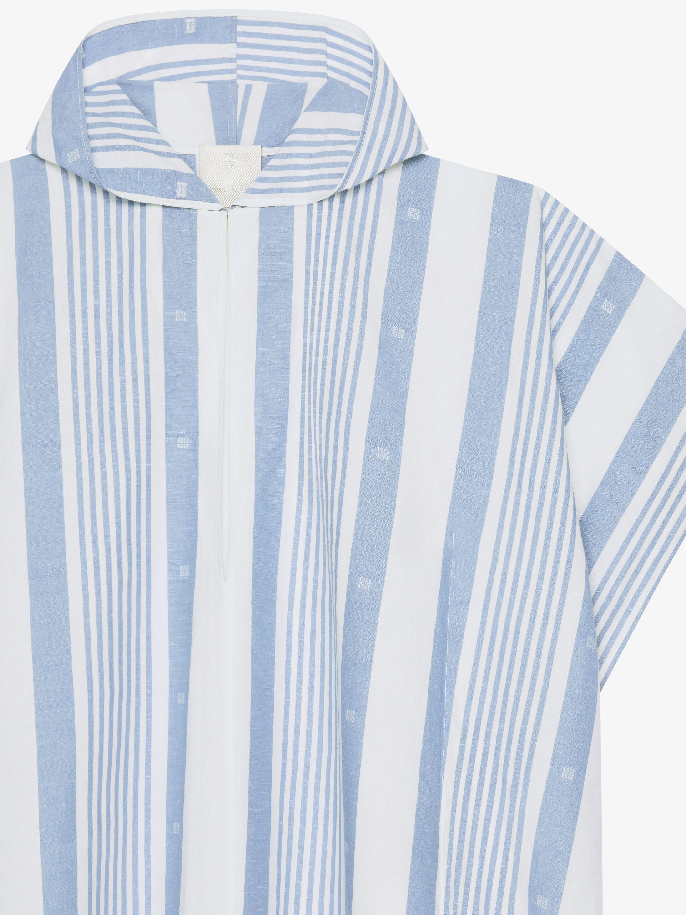 KAFTAN IN COTTON AND LINEN WITH 4G STRIPES - 5