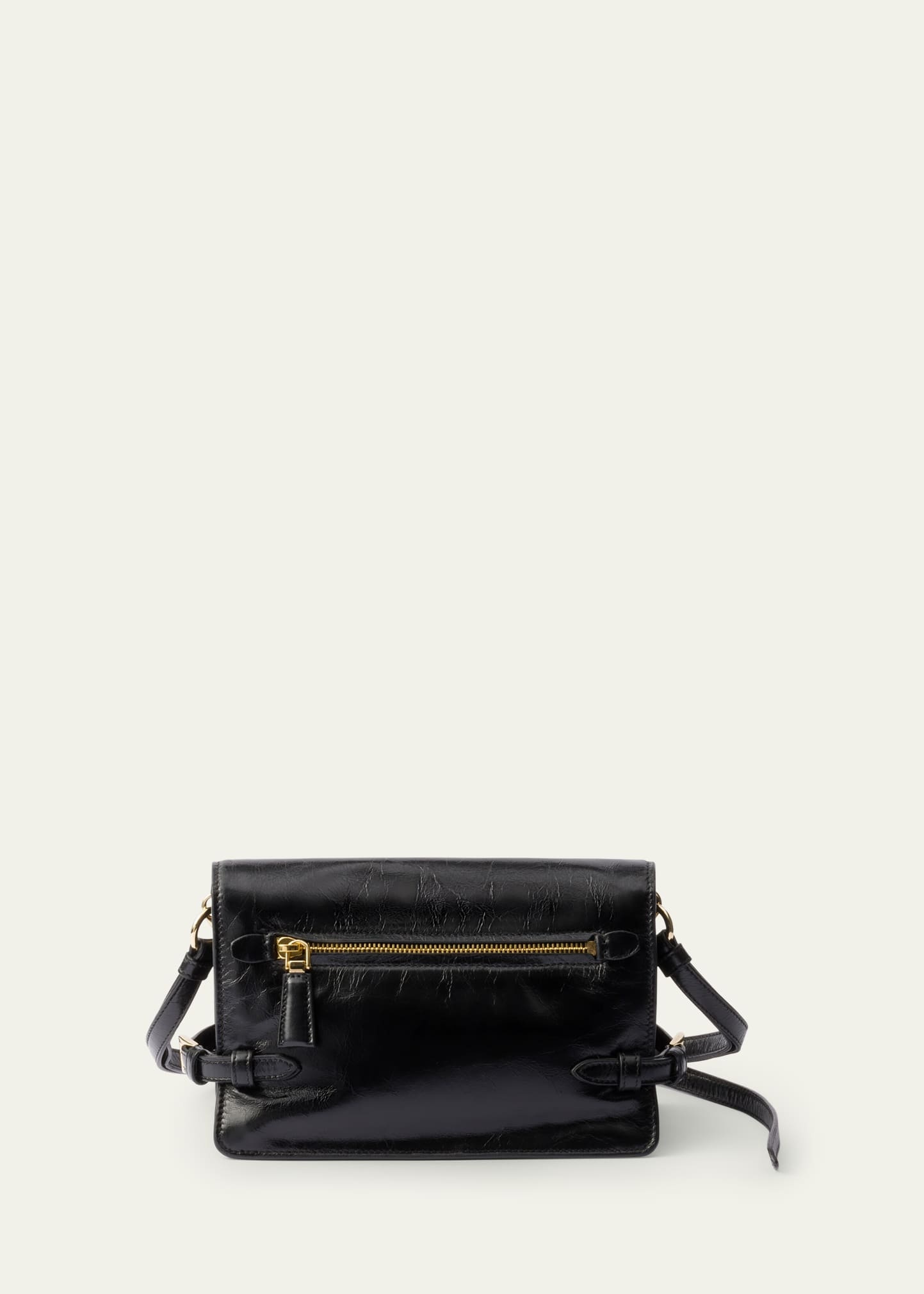 Flap Soft Leather Shoulder Bag - 3