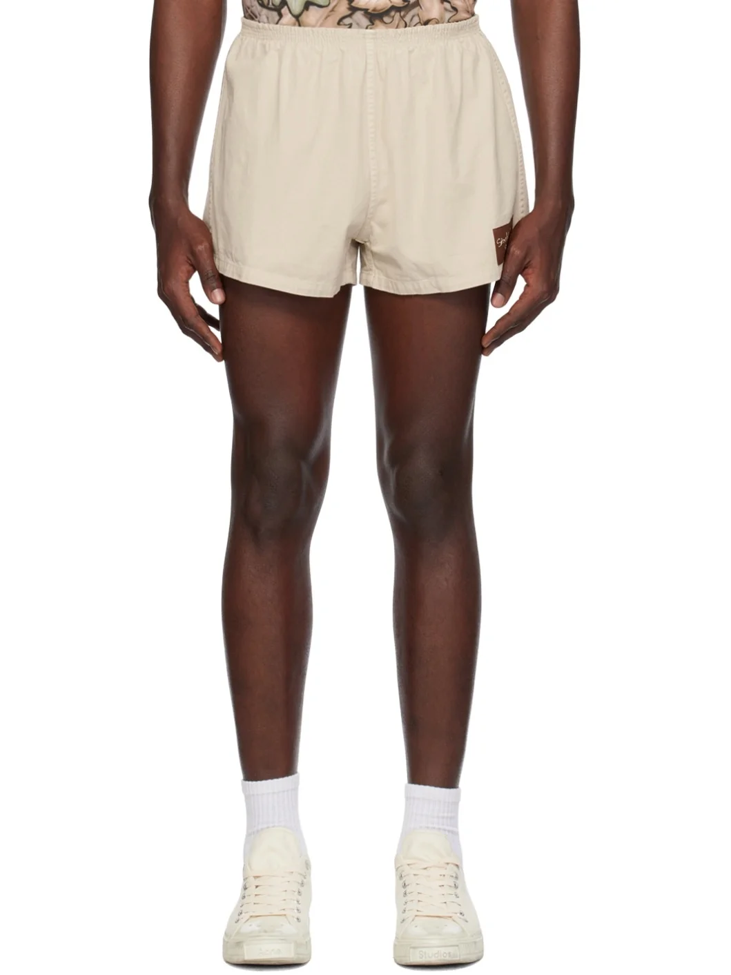 Beige Short Shorts - 1