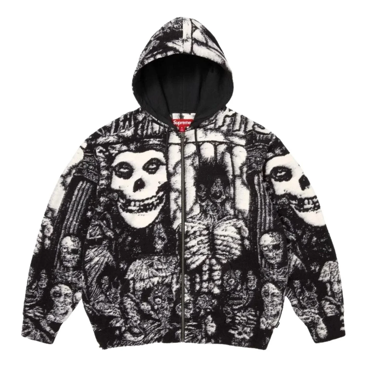 Supreme x The Misfits SS26 Zip Up Hooded Sweater 'Black' SUP-SS26-153-BLK - 1